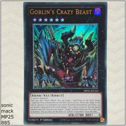 Goblin's Crazy Beast - MP25-EN163 - Ultra Rare 1st Edition Yugioh - Image 1