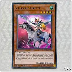 Valkyrie Dritte - SHVA-EN001 - Super Rare 1st Edition Yugioh - Image 1