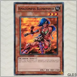 Amazoness Blowpiper - GLD3-EN007 - Common Limited Edition Yugioh - Image 1