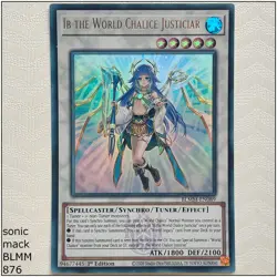 Ib the World Chalice Justiciar - BLMM-EN089 - Ultra Rare 1st Edition Yugioh - Image 1