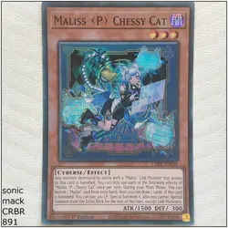 Maliss P Chessy Cat - CRBR-EN016 - Super Rare 1st Edition Yugioh - Image 1