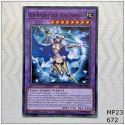 Gem-Knight Lady Rose Diamond - MP23-EN134 - Common 1st Edition Yugioh - Image 1
