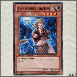 Amazoness Archer - GLD3-EN003 - Common Limited Edition Yugioh - Image 1
