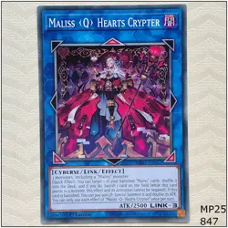 Maliss Q Hearts Crypter - MP25-EN442 - Common 1st Edition Yugioh - Image 1