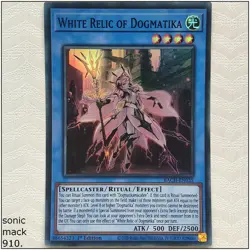 White Relic of Dogmatika - BACH-EN035 - Super Rare 1st Edition Yugioh - Image 1