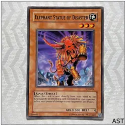 Elephant Statue of Disaster - AST-074 - Common Unlimited Yugioh - Image 1