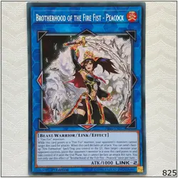 Brotherhood of the Fire Fist - Peacock - FIGA-EN017 - Secret Rare 1st Yugioh - Image 1