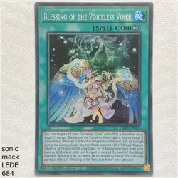 Blessing of the Voiceless Voice - LEDE-EN062 - Super Rare 1st Edition Yugioh - Image 1