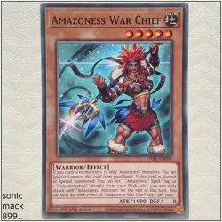 Amazoness War Chief - DABL-EN095 - Common 1st Edition Yugioh - Image 1