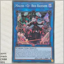 Maliss Q Red Ransom - CRBR-EN018 - Super Rare 1st Edition Yugioh - Image 1