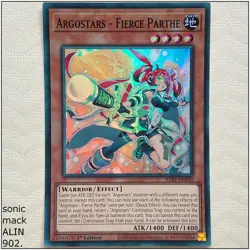 Argostars - Fierce Parthe - ALIN-EN020 - Super Rare 1st Edition Yugioh - Image 1