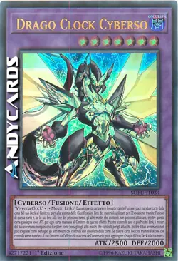 DRAGO CLOCK CYBERSO (Cyberse Clock Dragon) • Ultra R • SOFU IT034 • 1Ed • Yugioh - Image 1