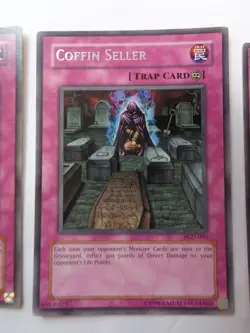 Playset: 3x Coffin Seller PGD-093 (Rare, Unlimited, Lightly Played / LP) Yugioh - Image 3