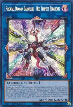 Yugioh! LP Firewall Dragon Darkfluid - Neo Tempest Terahertz - MP24-EN130 - Pris - Image 1