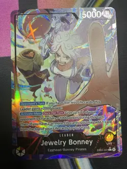 One Piece TCG OP15 -EB04 Jewelry Bonney Leader Alt Art EB04-001 NM - Image 2