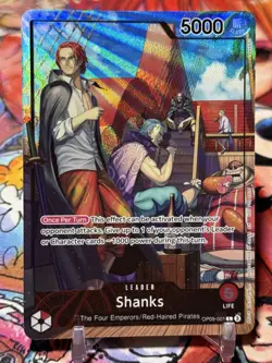 SHANKS - One Piece TCG OP09-001 - PROMO Leader L - 2025 PSA Magazine - Image 1