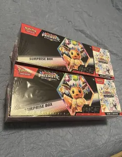 Prismatic Evolutions surprise box bundle - Factory sealed (lot of 2) - Image 1
