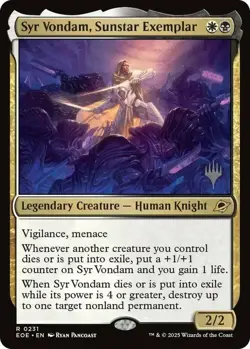 MTG Syr Vondam, Sunstar Exemplar - Foil - Promo Pack, Promo Pack, Lightly Played - Image 1