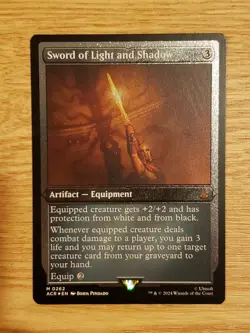 Sword of Light and Shadow NM Foil Etched Assassin's Creed MTG - Image 1