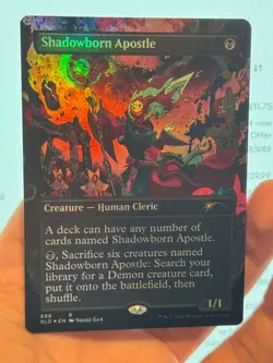 1X FOIL Shadowborn Apostle BORDERLESS 688 Extremely Rare SLD Bonus MTG Magic EDH - Image 1