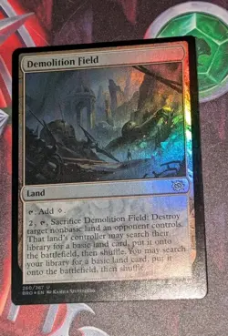 MTG *FOIL* The Brothers' War Uncommon DEMOLITION FIELD NM - Image 1