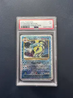 PSA 1 PR 2002 Pokemon Legendary Collection Gyarados 12/110 Reverse Holo Foil - Image 1