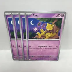 Abra 054/132 - Play Set (x4) - Pokemon TCG: Mega Evolution NM - Image 1