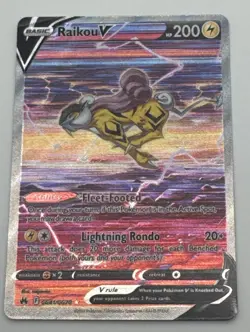 Pokemon TCG Raikou V Crown Zenith: Galarian Gallery Gg41/Gg70 Holo Ultra Rare - Image 1