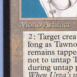 Tawnos's Weaponry Mtg MISPRINT. Activation cost symbol shadow shifted down - Image 2