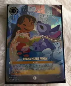 Ohana Means Family 224/204 (Enchanted) Disney Lorcana Winterspell NM Pack Fresh - Image 1