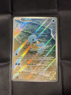 Squirtle 170/165 Sv: Scarlet & Violet 151 (MEW) Illustration Rare Holo - NM - Image 1