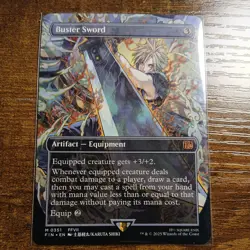 Buster Sword - Borderless - 0351 Regular NM - Final Fantasy - MTG English - Image 1