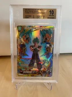 Dragon Ball Card Game TCG BT27-138 SSB Vegito Power To Resist Despair SCR BGS 10 - Image 1