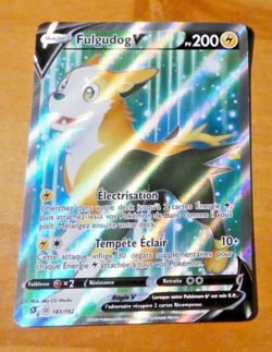 POKEMON CARD RARE HOLO CARTE Fulgudog V 181/192 FA EB02 FR NM 2020 - Image 1