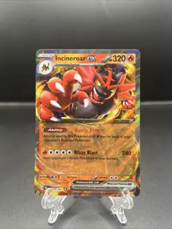 Incineroar ex 034/162 Temporal Forces Double Rare Pokemon Pokemon Card ENG NM - Image 1