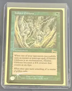 MTG Magic the Gathering Hidden Gibbons FOIL Rare Urza's Legacy 104/143 NM+ - Image 1