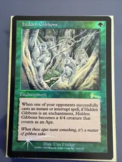 MTG Magic the Gathering Hidden Gibbons FOIL Rare Urza's Legacy 104/143 NM+ - Image 2