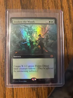 Awaken the Woods #344 – The Brothers’ War – MTG Extended Art Foil – Near Mint - Image 1