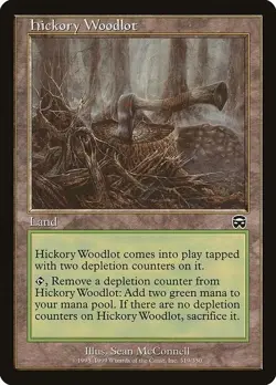 MTG Hickory Woodlot Mercadian Masques #319 Magic the Gathering Land NM x1 - Image 1