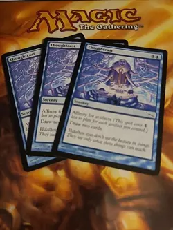 Thoughtcast x 3 - Mirrodin - Magic the Gathering - MTG - LP - Image 1