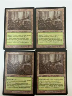 MTG LP Hickory Woodlot X 4 Mercadian Masques Free Shipping In US With Tracking - Image 1