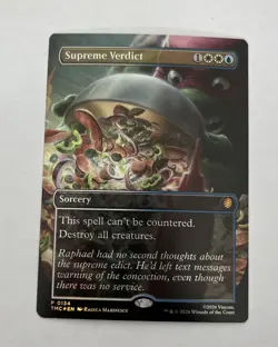 MTG, Supreme Verdict FOIL (Borderless) Commander: Teenage Mutant Ninja Turtles - Image 1