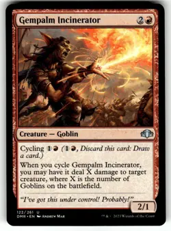 Gempalm Incinerator Dominaria Remastered Regular MTG - Image 1