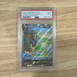 2022 POKEMON SWORD & SHIELD ASTRAL RADIANCE FULL ART/HISUIAN SNEASLER V PSA 9 - Image 1