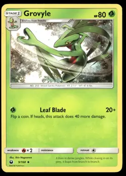 Grovyle 9/168 Uncommon Celestial Storm Pokemon Near Mint - Image 1