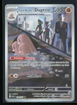 Team Rocket's Dugtrio 2026 Pokemon Ascended Heroes 239/217 Illustration Rare - Image 1