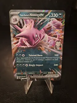 Pokemon Nidoking EX Team Rocket's #119/182 Destined Rivals - Image 1