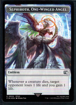 Emblem - Sephiroth, One-Winged Angel - FINAL FANTASY 0024 FOIL - Image 1