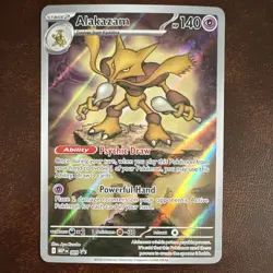 Pokemon TCG Alakazam 009 Mega Evolution Promo Holo 140 HP English - Image 1