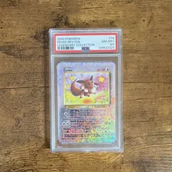 Pokemon Eevee Legendary Collection Reverse Foil 74/110 PSA 8.5 Slab 2002 - Image 1